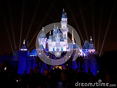 Sleeping Beauty Castle in Disneyland Editorial Stock Photo