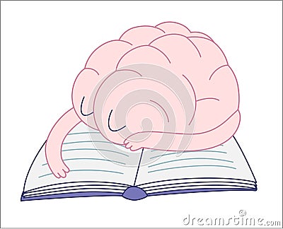 Sleeping brain, Brain collection Vector Illustration