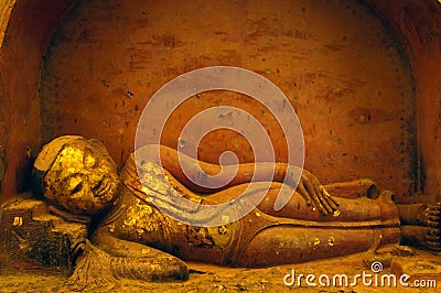 Sleeping Buddha Stock Photo