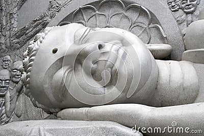 Sleeping Buddha Stock Photo