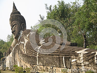 Sleeping Buddha Stock Photo