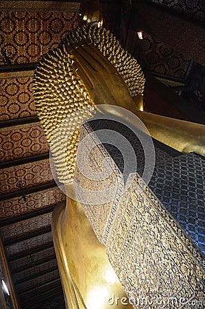 SLEEPING BUDDHA Stock Photo