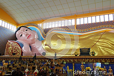 Sleeping Buddha Statue Stock Photo