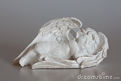 Sleeping cherub Stock Photo