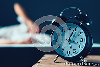 Sleeping disorder or insomnia Stock Photo