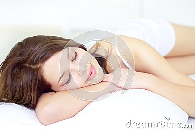 Sleeping Girl Stock Photo