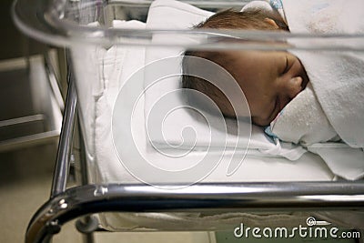 Sleeping newborn Stock Photo