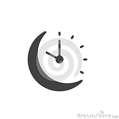 Sleeping time vector icon Vector Illustration