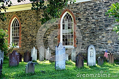 Sleepy Hollow, NY: 1685 Old Dutch Church Stock Photo