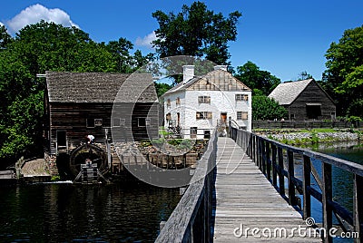 Sleepy Hollow, NY: Historic Philipsburg Manor Editorial Stock Photo