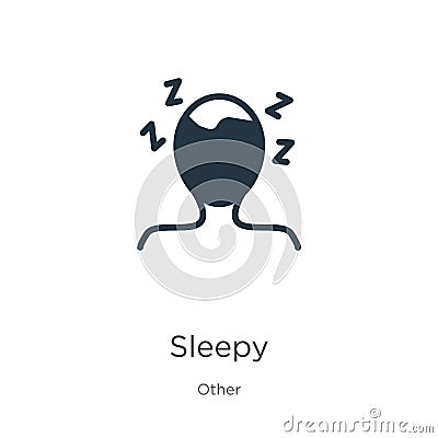 Sleepy icon vector. Trendy flat sleepy icon from other collection isolated on white background. Vector illustration can be used Vector Illustration