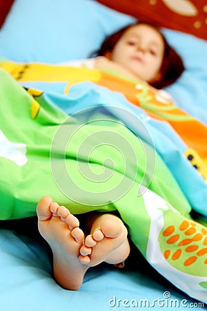 Sleepy toes Stock Photo