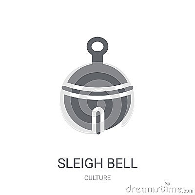 Sleigh Bell icon. Trendy Sleigh Bell logo concept on white background from Culture collection Vector Illustration