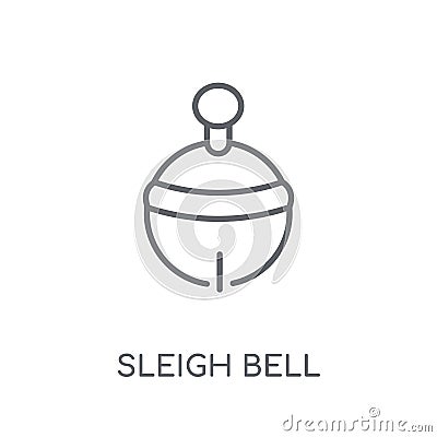 Sleigh Bell linear icon. Modern outline Sleigh Bell logo concept Vector Illustration