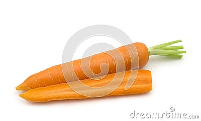 Slice fresh carrot Stock Photo