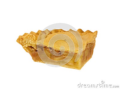 Slice of Homemade Apple Pie Stock Photo