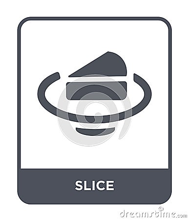 slice icon in trendy design style. slice icon isolated on white background. slice vector icon simple and modern flat symbol for Vector Illustration