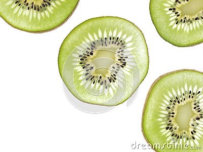 slice kiwi Stock Photo