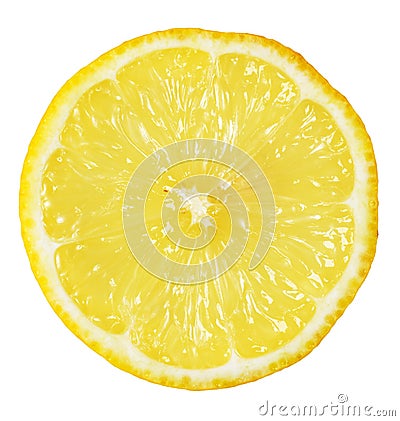 Slice of lemon Stock Photo