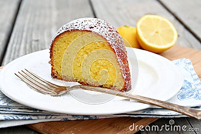 Lemon Cake Stock Photo