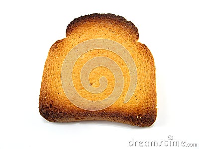 Slice of melba toast Stock Photo