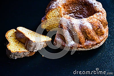 Bundt lemon cake Stock Photo