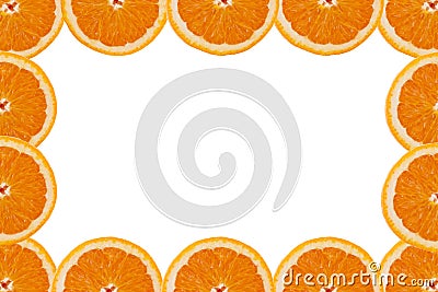 A slice of orange Stock Photo