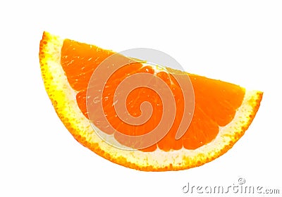 Slice of an orange. Stock Photo