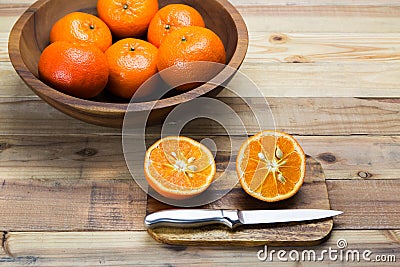 Slice oranges Stock Photo