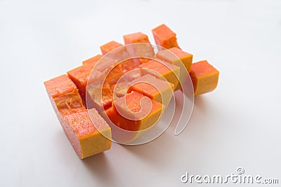 Slice papaya Stock Photo