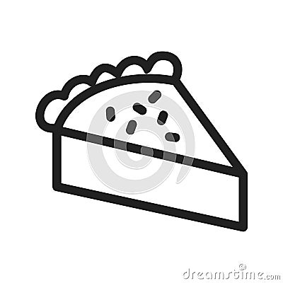 Slice of Pie Vector Illustration