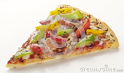 Slice of pizza Stock Photo