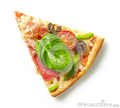 Slice of pizza Stock Photo