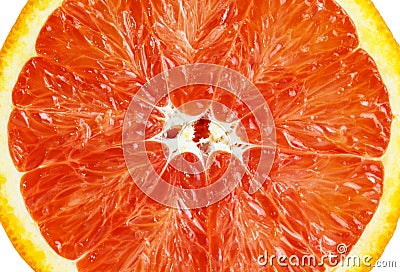 Slice of sicilian orange Stock Photo