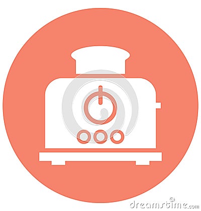 slice toaster Isolated Vector Icon which can easily modify or edit Stock Photo