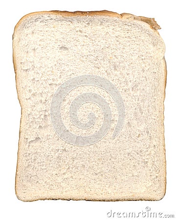 Slice Of White Bread Stock Photo