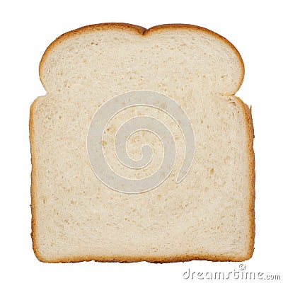 Slice of white bread Stock Photo