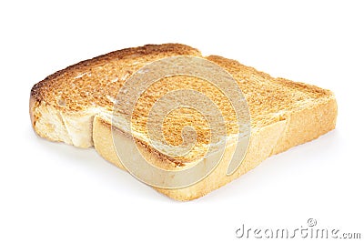 Slice of White Toast Stock Photo