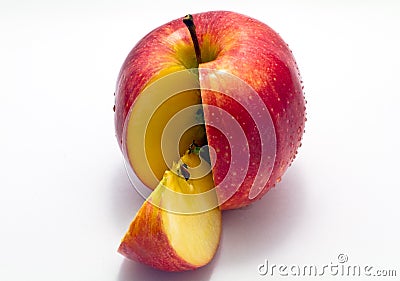 Sliced apple Stock Photo