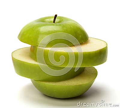 Sliced apple Stock Photo