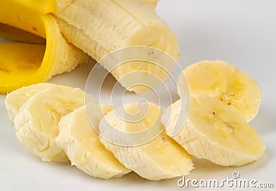 Sliced Banana Stock Photo