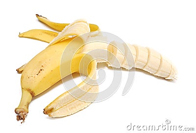 Sliced banana Stock Photo