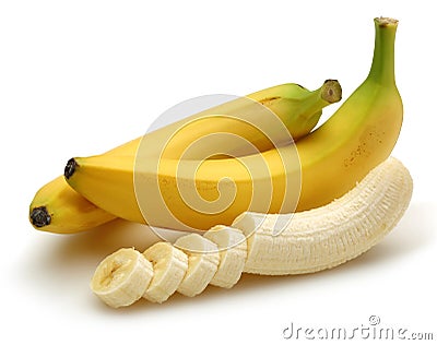 Sliced Banana Stock Photo