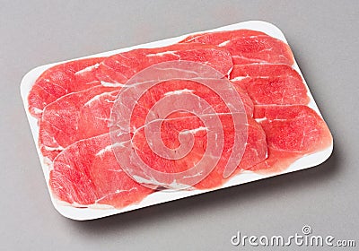 Sliced beef shank Stock Photo