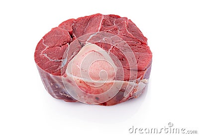 Sliced beef shank Stock Photo