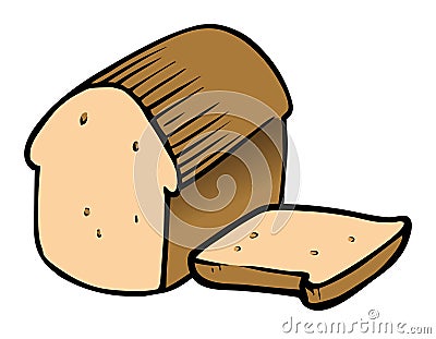 Sliced bread Vector Illustration