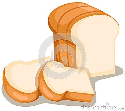 Sliced bread Vector Illustration