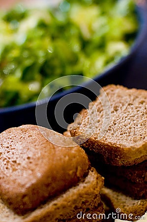 Sliced Brown Bread Stock Photo