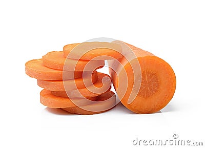 Sliced carrot Stock Photo