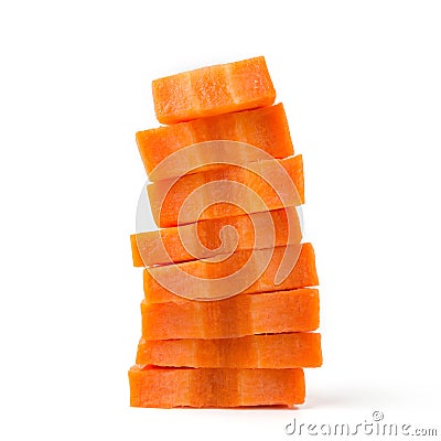 Sliced carrots Stock Photo